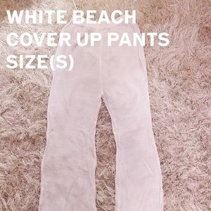 Zara White Beach Cover Up Pants (Size S)